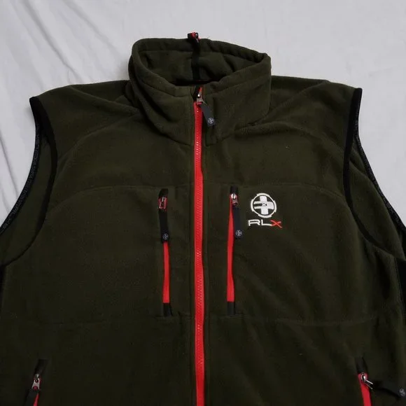 RLX fleece vest ralphlauren native beacon Ralph Lauren RLX Tech Terry Full-Zip Vest \u2013 Gals on and off the Green